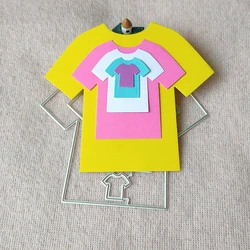 New 5 Pcs Boy Shirt metal cutting die mould scrapbook decoration embossed photo album decoration card making DIY handicrafts