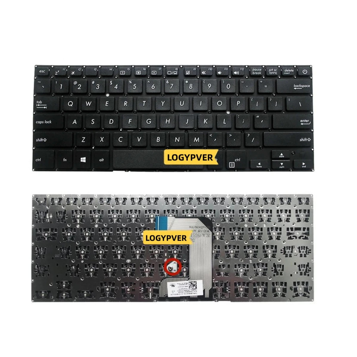 US English Laptop Keyboard FOR ASUS E406 E406S E406M L406 E406MA A3160 Black