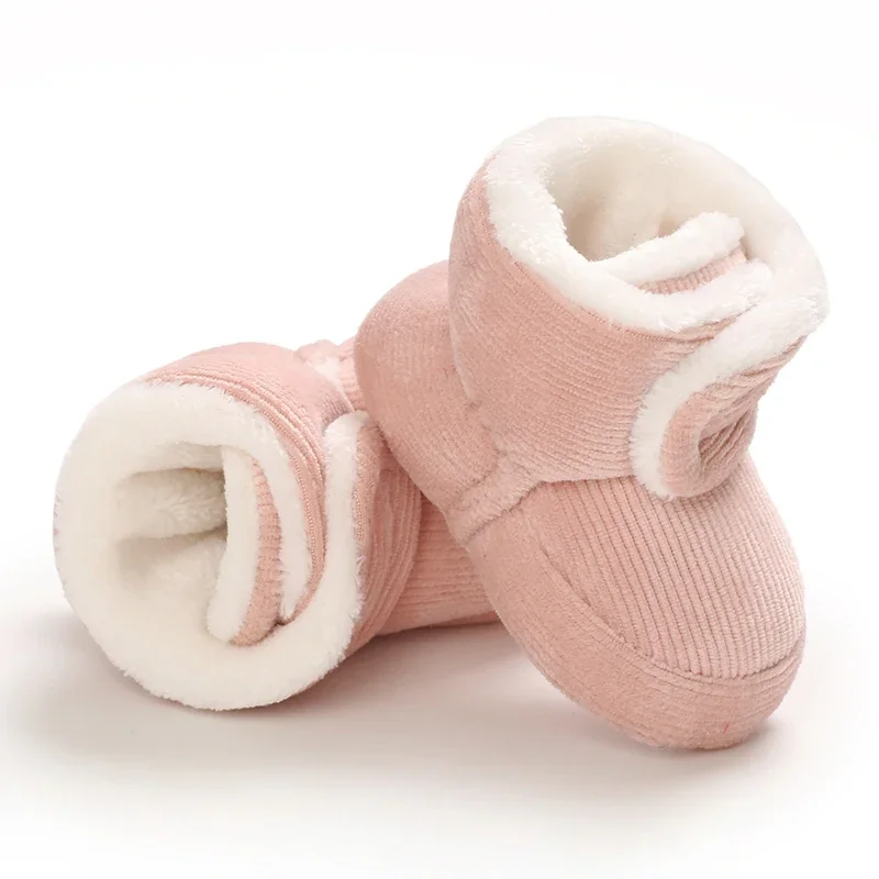 Winter Baby Baumwolle Schuhe Dicke Plüsch Schnee Stiefel Weiche Casual Wanderschuhe für 0-18 Monate Alt Bequeme Kleinkind Schuhe – Detail 11