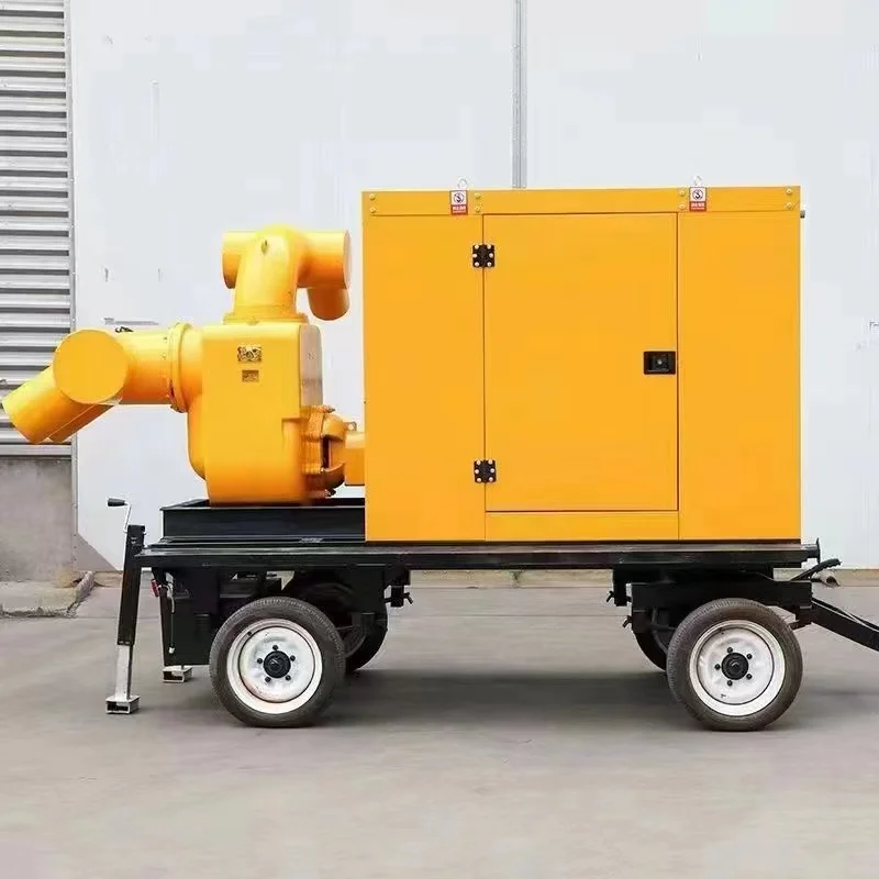 5000Cubic Meter Large-Flow High-Lift Diesel Engine Pump Truck Flood Control Rescue Mobile Power Generation Lighting Pump
