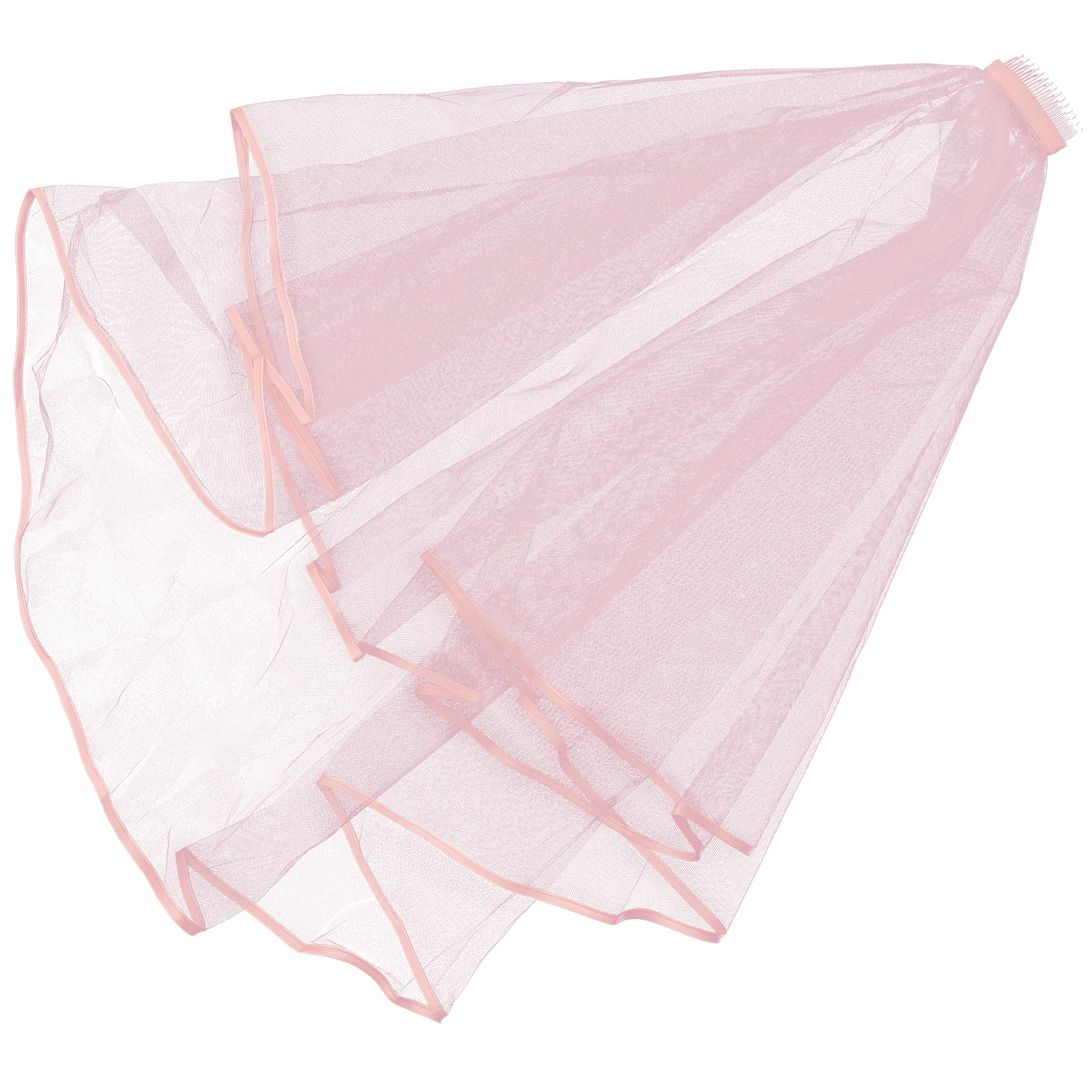 

Double Layer Satin Bridal Veil Short Black Wedding Party Photography Accessories Decorations Bachelorette Gifts Bride Headband