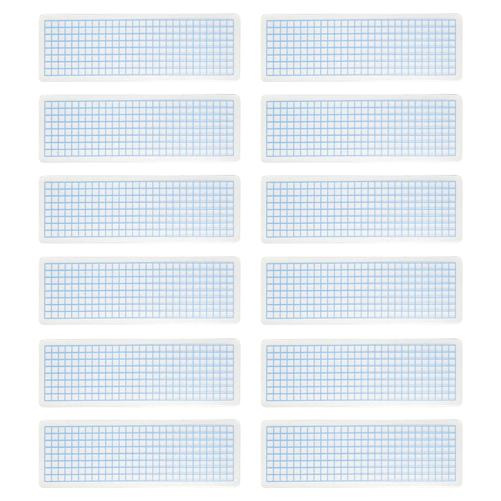 

40 Pcs Washi Tape Organizer Storage Boards Craft Supplies Blue Plastic Solid Colors Decorative Paper Sample Boards