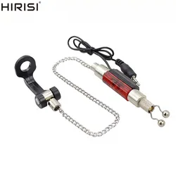 Hirisi 2Piece Carp Fishing Swingers LED Illuminated Indicator Stainless Steel for Fishing Bite Alarm Tackle