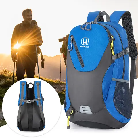 Classic Outdoor Sport Backpack Waterproof Travel Car key Bag For Honda Mugen Power Civic Accords CRV Hrv Jazz CBR VTEC VFR