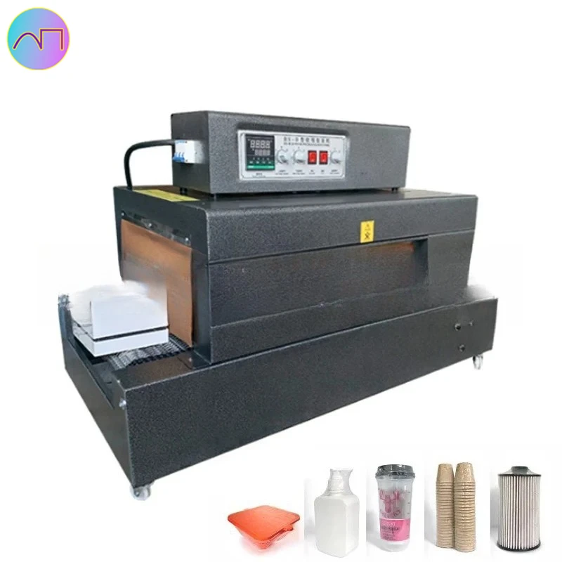 

Semi Automatic Manual Box Bottle PP Plastic Film Tunnel Packaging Heat Mini Shrink Wrap Machine Wrapping Packaged