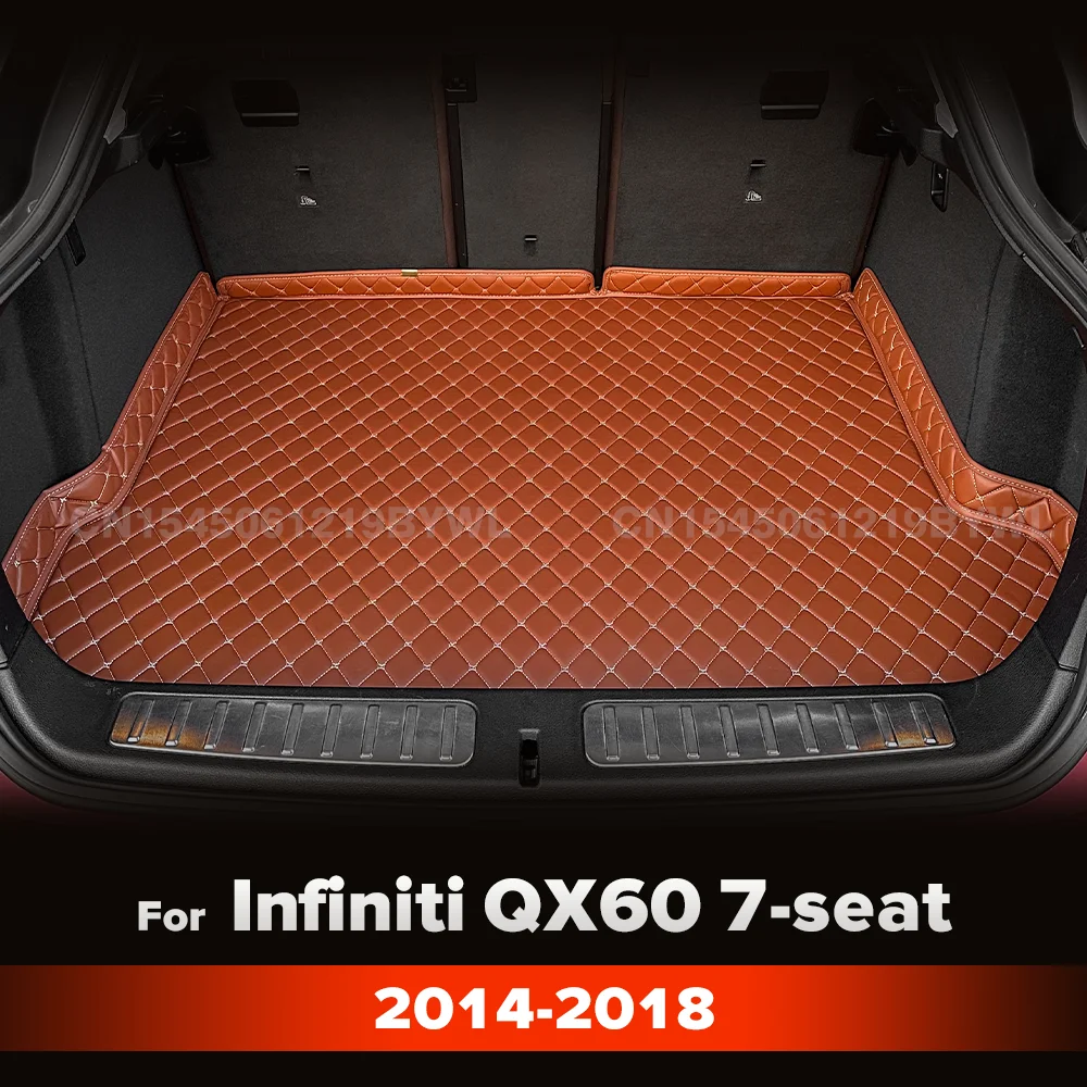 

Коврик в багажник автомобиля для Infiniti QX60 7-местный 2014 2015 2016 2017 2018, водонепроницаемый задний багажник с высокой стороны, аксессуары для ковров