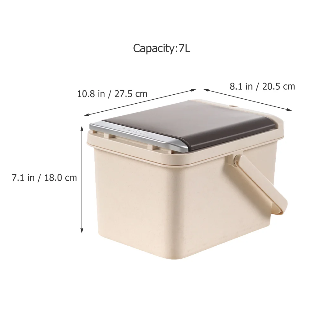 

Tea Residue Filter Bucket Compact Size Large Capacity Lid Design Office Tabletop Trash Bin Tea Leaf Container Garbage Holder