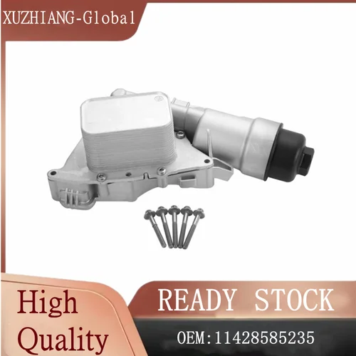 Imagen 1 del producto 11428585235 11428511391   Nueva carcasa de filtro de aceite de motor de aluminio para motor BMW B32 B38 B46 B48 1234 Series 116I 118I 318I 2