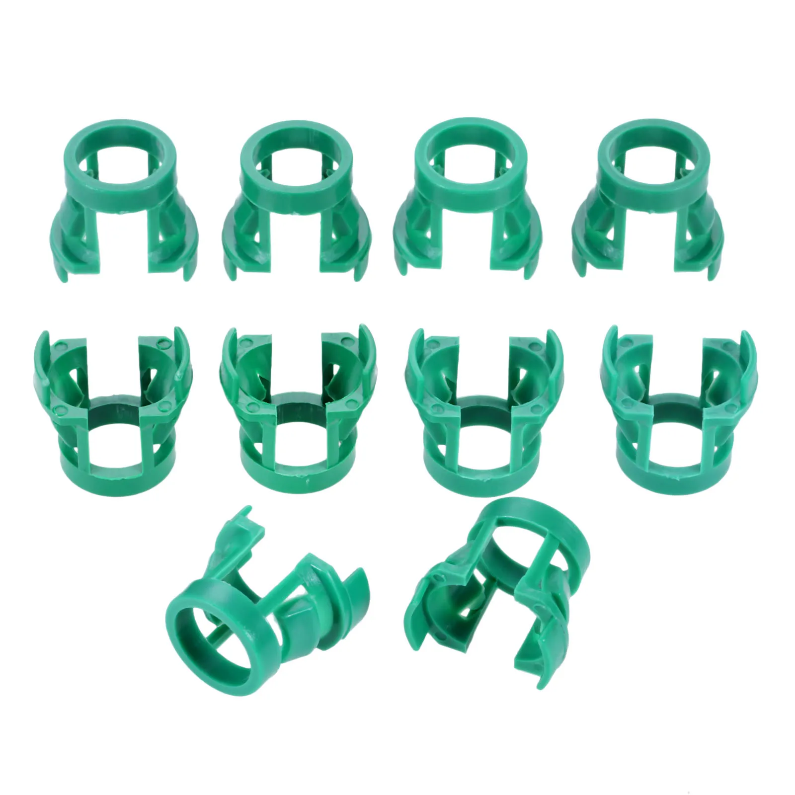 10PCS Car Transmission Tubing Clamp Clip Fastener Buckle For Volvo Old S80 XC90 Plastic Fasteners Auto Accessories Green