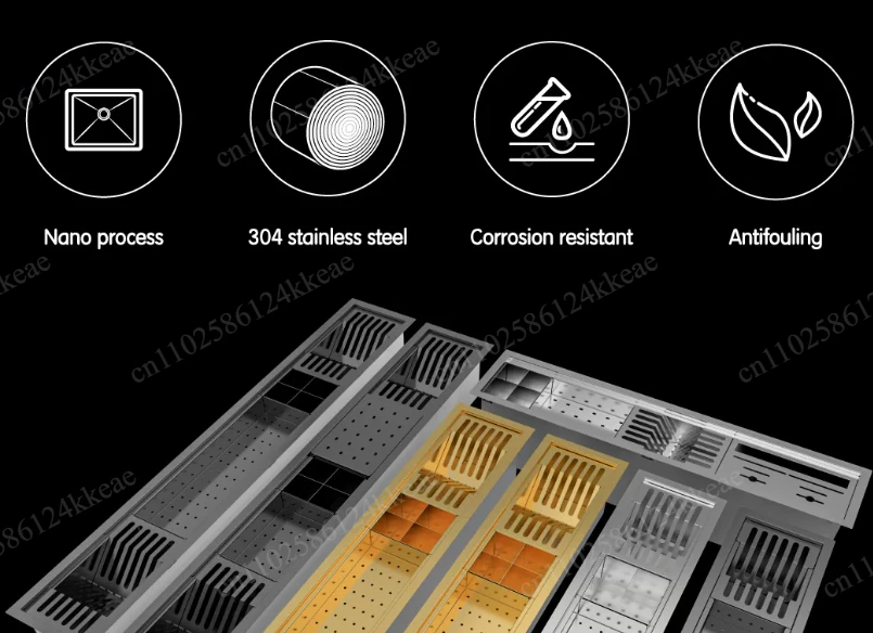 Tableware Drain Kitchen Storage Rack 304 Stainless Steel Matching Drain Rack Healthy and Hygienic Dish Butterfly Rack