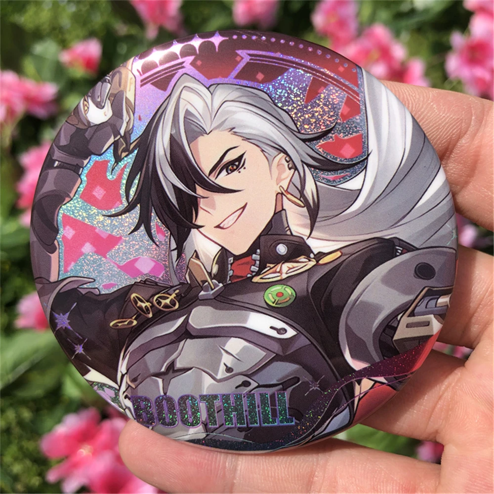 Anime Honkai: Star Rail Acheron Boothill Robin Cartoon Q Version Badge Pin Brooch Button Pendant Cosplay Collection