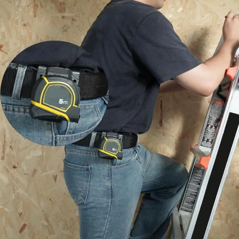 Strong Tape Measure Clip With Secure Grip Fits Most Belts And Pockets Perfect For Carpenters And Electricians M4YD