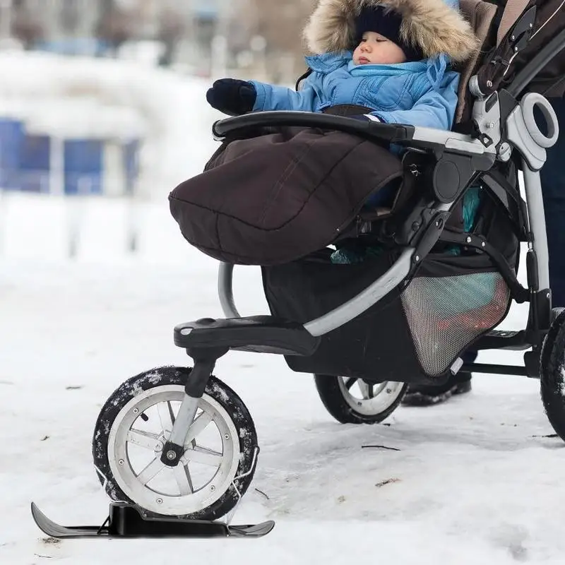 

Зимние балансирующие велосипедные сани, велосипедные сани, комплект легких саней для езды по снегу, комплект для скутера, детских колясок для езды по снегу