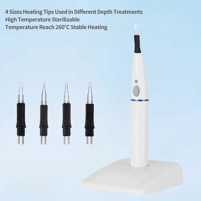 Electrocoagulation Hemostatic Pen 4 Tips Tooth and Gingival Cutter Dental Cutting Wireless Charging Socket Heating