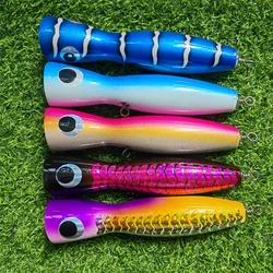 MUKUN 115gTrolling Wood Stickbait Pencil Popper Tuna Boat Fishing Lure Topwater Long Casting Wobbler Carp Artificial Leurre