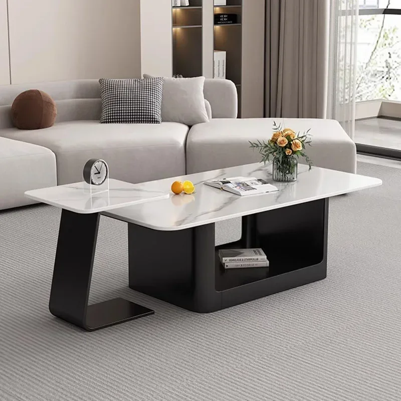 Coffee Table Nordic Black Living Room Home Furniture Space Saving Easy Assembly