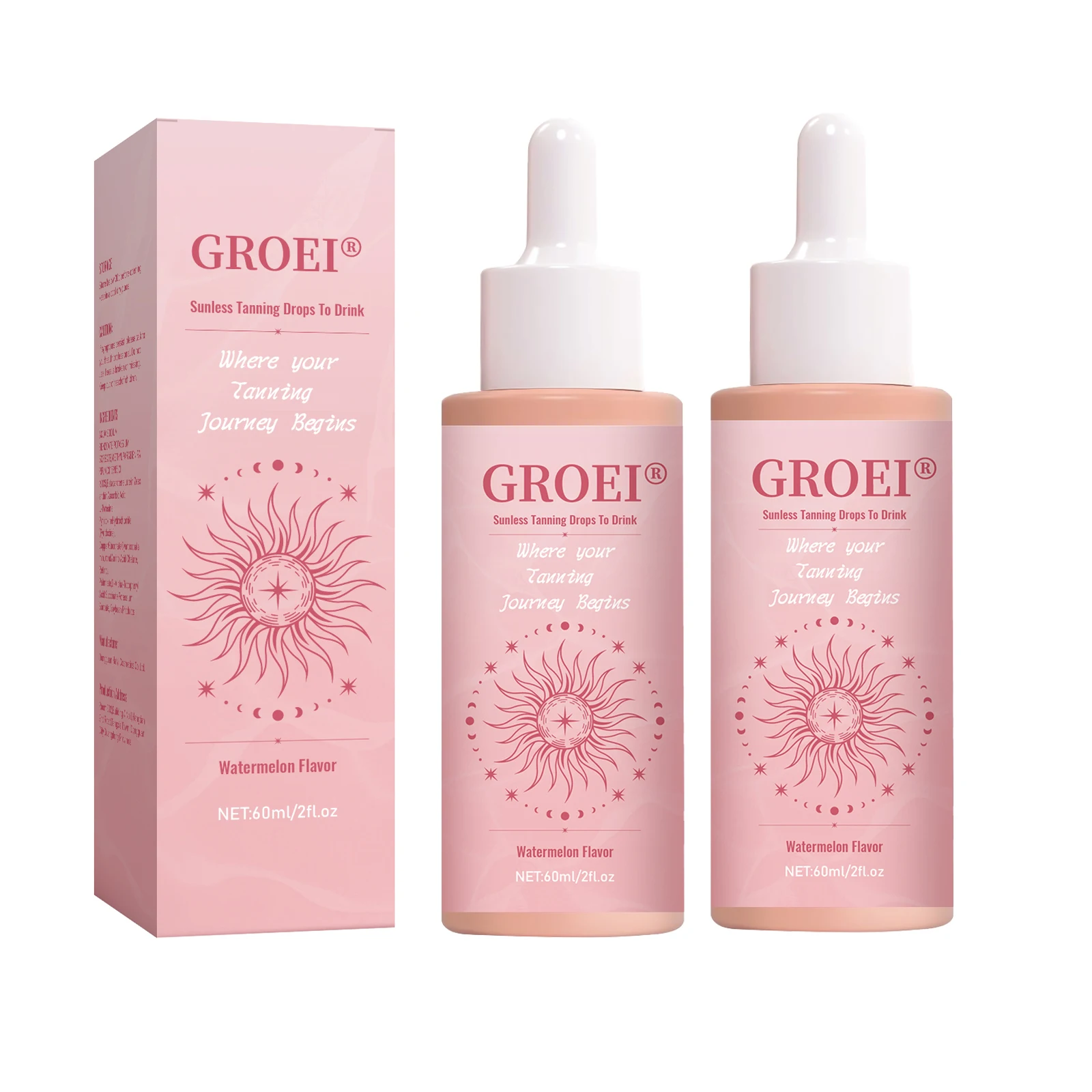 2 Stück selbstbräunende Tropfen verbessern die Haut, Melanin, flüssiger Bronzer, natürlicher Bräuner für Körper, Gesicht, verhindert Sonnenbrand, sonnenloses Bräunen – Detail 9