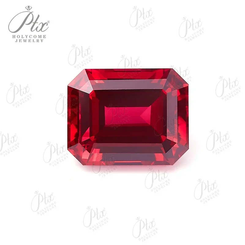 

Lab Grown Ruby Emerald Cut Pigeon Blood Red VVS1 Gemstone for Jewelry Making Materials Selectable AGL Certificate Fast Shipping