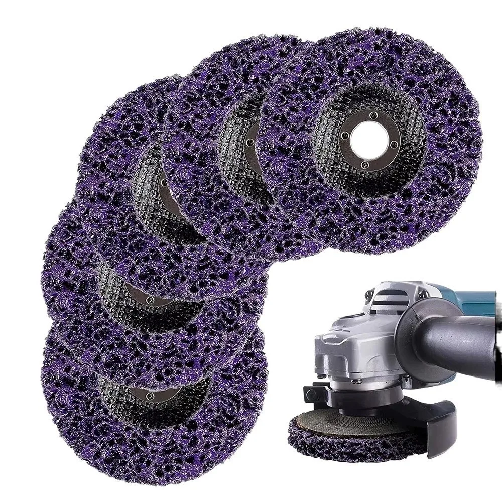 Durável 100/115/125mm disco coral resistente remoção de ferrugem limpo moedor tira disco moedor roda para moedor de ângulo