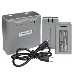 For DJI Mini 4K / Mini 2 / Mini SE / Mini 2 SE Drone Battery & Two Way USB Charging Hub 7.7V 2400mAh Intelligent Flight Battery