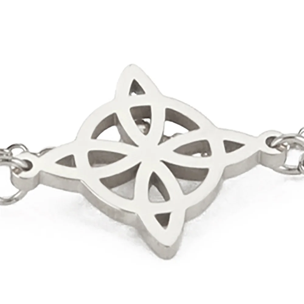 Frauen Bohemian Layered Keltische Knoten Fußkettchen Sommer Strand Perle Kette Auf Fuß Hexe Knoten Knöchel Armbänder Für Frauen Bein Kette Schmuck – Detail 8