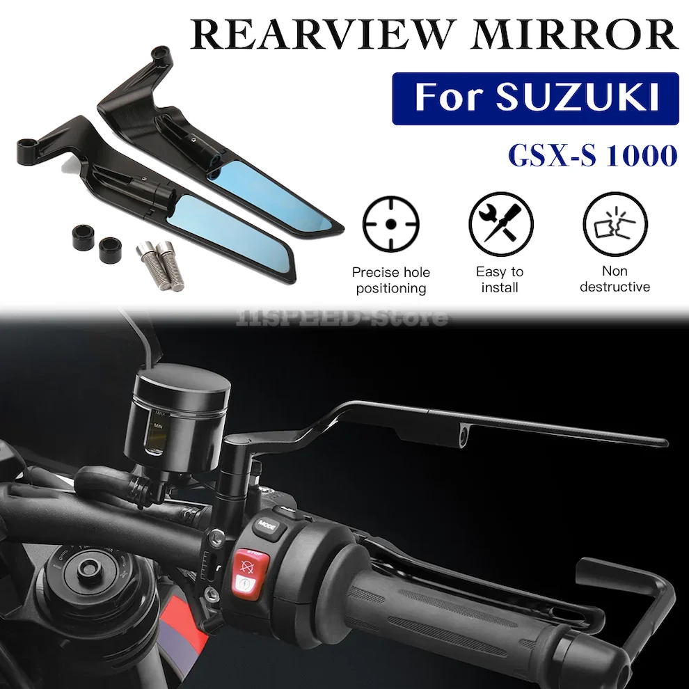 

Rearview mirror For SUZUKI GSX-S 1000 Accessories Stealth Mirrors GSXS1000 Adjustable Winglet GSX-S1000 Parts 2021-2023