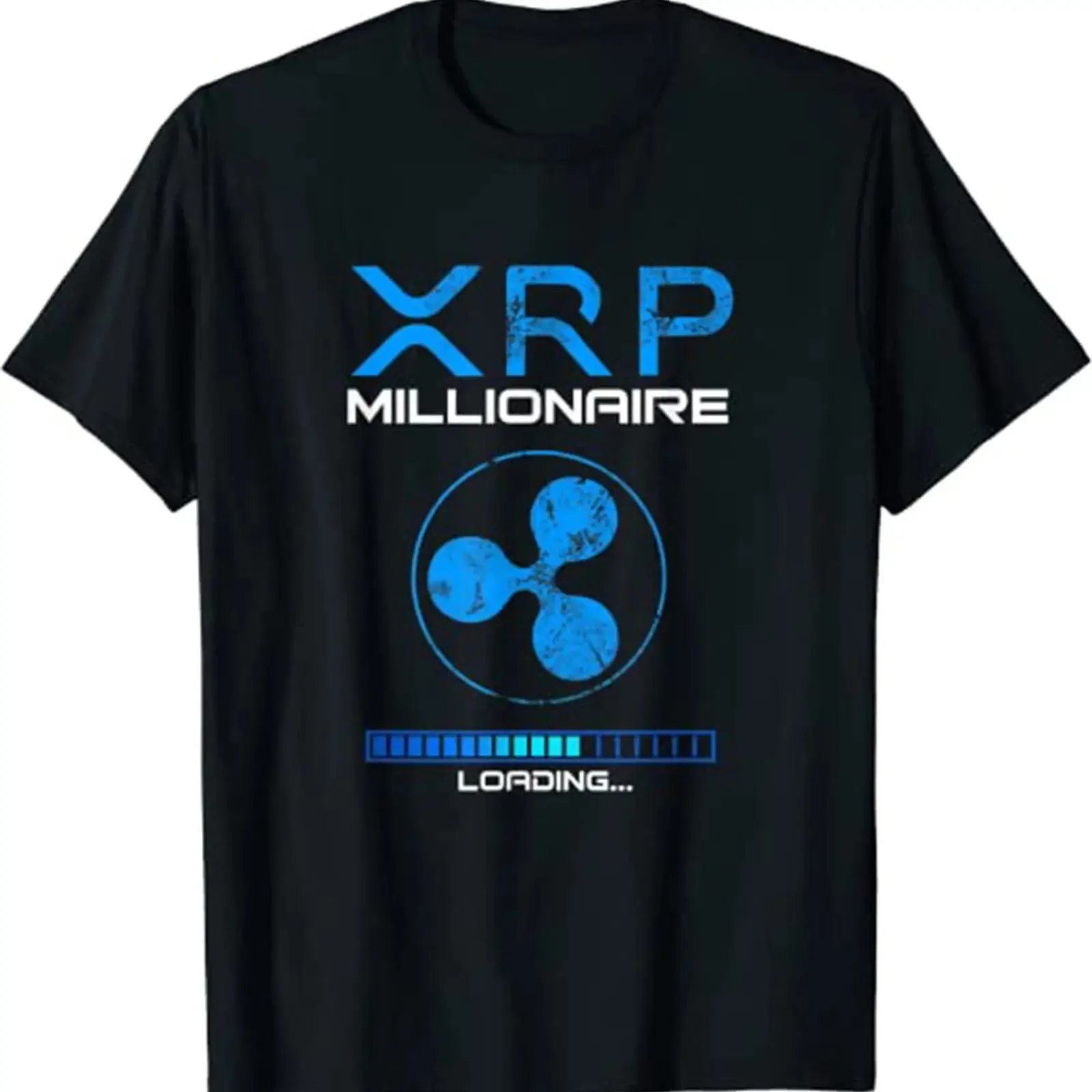 XRP Crypto MILLIONAIRE HODL Ripple Token to the Moon BULLRUN Coin T shirt vintage Washed Top For Everyday Wear Versatile homme
