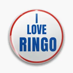 I Love Ringo Vintage Beatles Soft Button Pin Decor Lapel Pin Lover Cute Clothes Cartoon Fashion Creative Metal Badge Gift