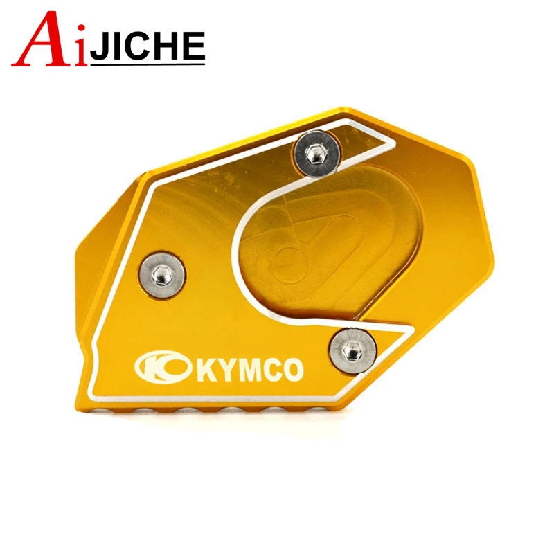 Motorcycle Kickstand Foot Side Stand Extension Pad Support Plate Enlarge For KYMCO Xciting 250 300 400 Xciting250 Xciting300