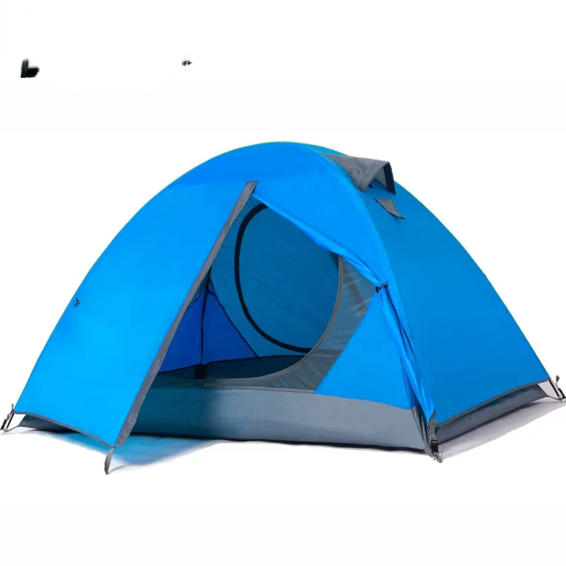 Outdoor Camping Tent Double-Layer Portable Couple Windproof Breathable Summer Camp Climbing Tent