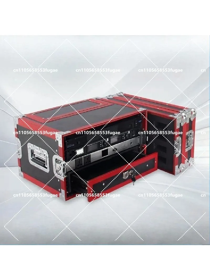 2U-6U Aluminum Rack Case for Microphone Receiver, Audio Equipment Storage Cabinet
