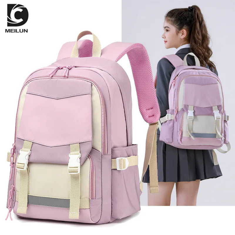 

Primary School Backpack Teenage Girls Waterproof Laptop Rucksack Student Shoulder School Bag Korean Style Schoolbag Boys Bagpack