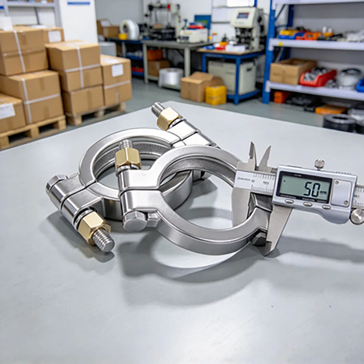 Quick Install Pipe Hoop Fastener 304 Stainless Steel High Pressure Clamp, Pipe Bracket Hose Clip