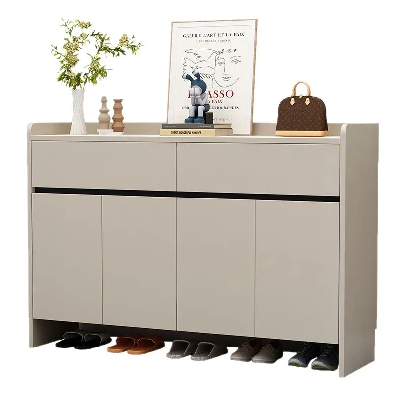 

Новый сотовый алюминиевый простой расширяющийся шкаф для обуви, бытовой боковой шкаф с дверью, утолщенное настенное хранилище из алюминиевого сплава