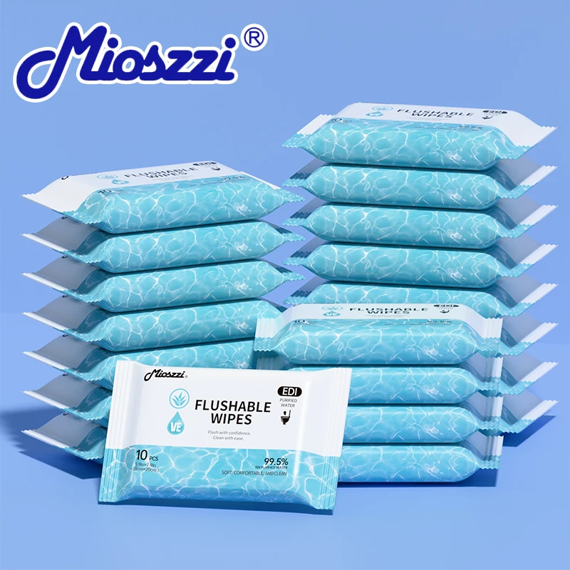 Flushable Wet Toilet Paper Eco-Friendly Soft And Durable Flushable Wipes for Personal Hygiene