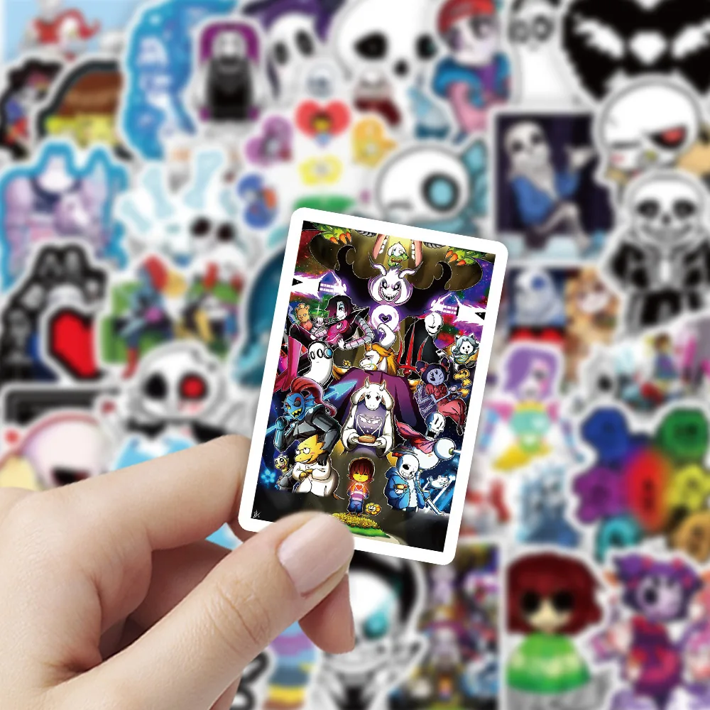 

100PCS Game UNDERTALE Cartoon Graffiti Stickers Personalized Cool Creative Decorative Skateboard Motorcycle Helmet Stickers