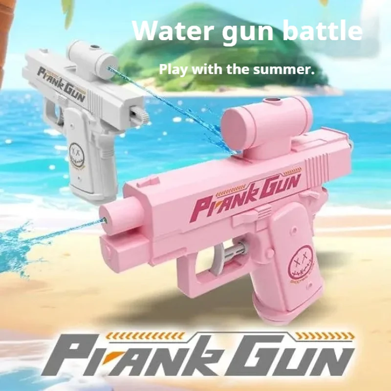 Novedad de verano, pistola rociadora de agua inversa de doble cara creativa, tácticas de truco, pulverizador de agua doble direccional, Mini pistola de juego de agua de juguete