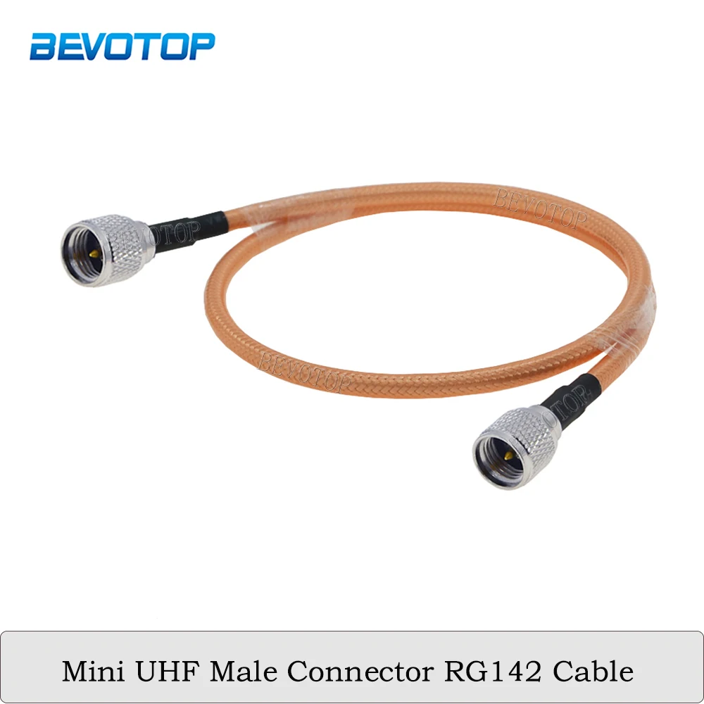 

1Pcs Mini UHF Male to UHF Male Connector RG142 RF Coaxial Cable High Temperature Resistive WIFI Router Antenna Extension Jumper