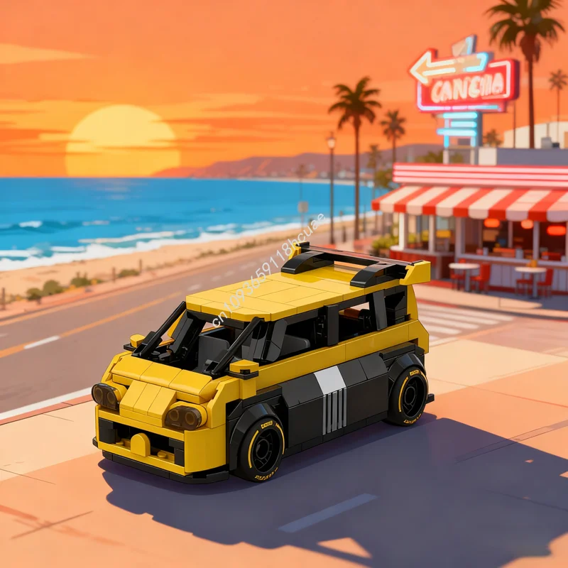 

331pcs MOC City Champions Renault Espace Model Building Blocks Architecture Christmas Gift Assemble DIY Creative Toy Idea Brick