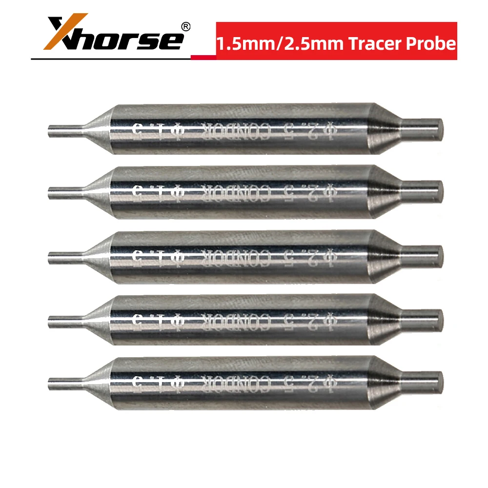 

Xhorse XC0205EN 1.5mm/2.5mm Tracer Probe for Xhorse CONDOR XC-MINI PLUS II XP005L Key Cutting Machine 5pcs/lot
