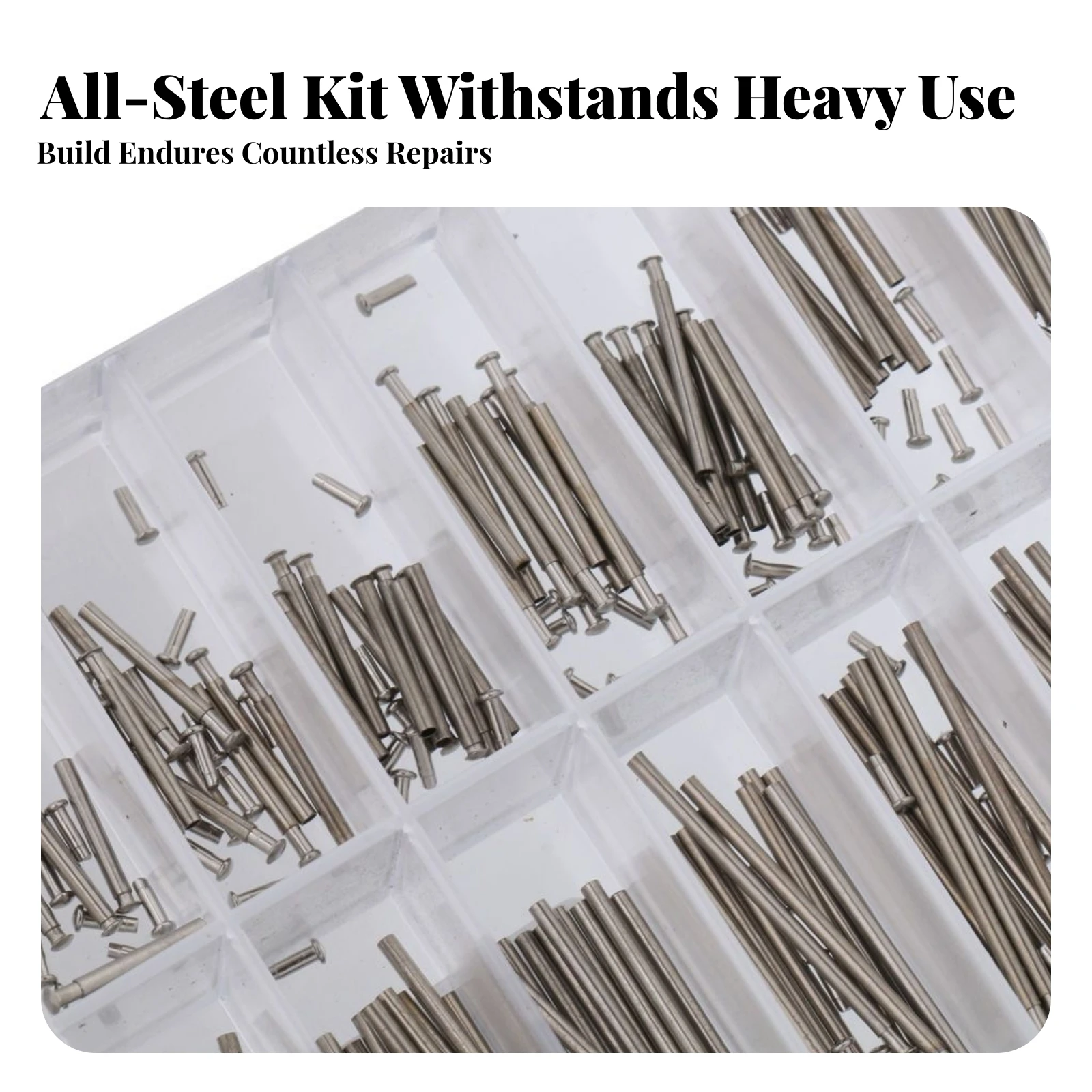 Watch Repair Pins Multi-Functional Compartment Box with Watch Pins Watchmaker Repair Storage Case Versatile Clear