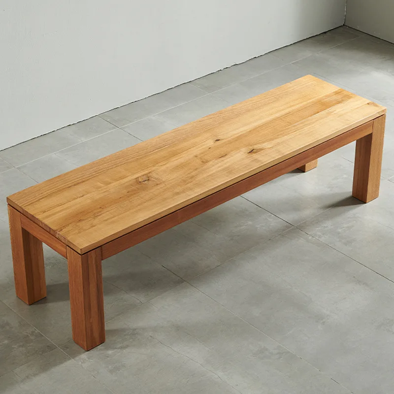 Log Bench Teak Furniture Solid Wood Dining Table Stool Change Shoes Bedside Stool