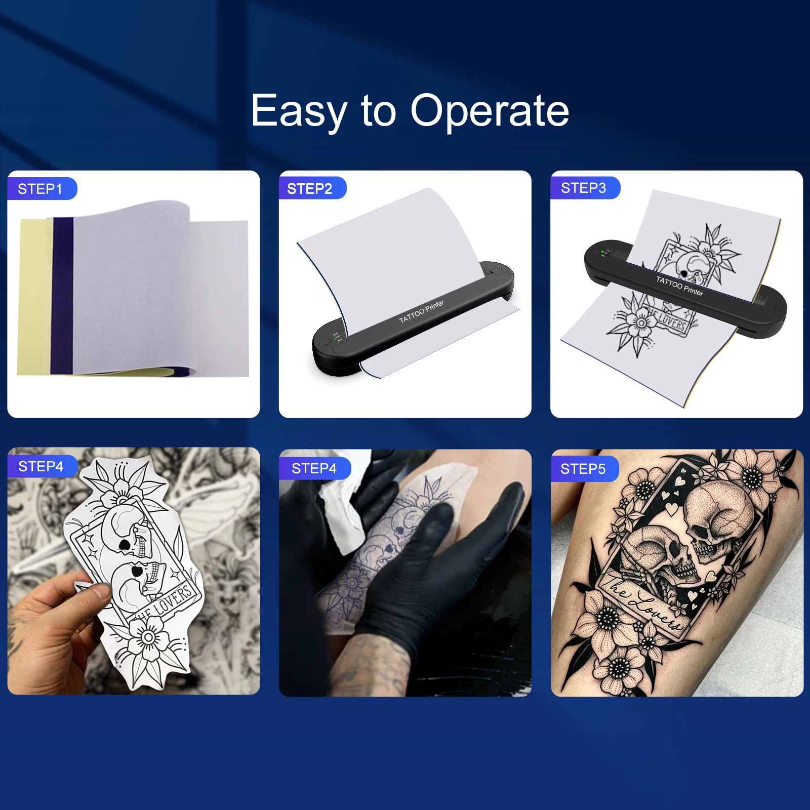 الوشم ats886 Thermocopier A4 اللاسلكية نقل الوشم بلوتوث طابعة المحمول والكمبيوتر طابعة حرارية الوشم للطباعة آلة #5