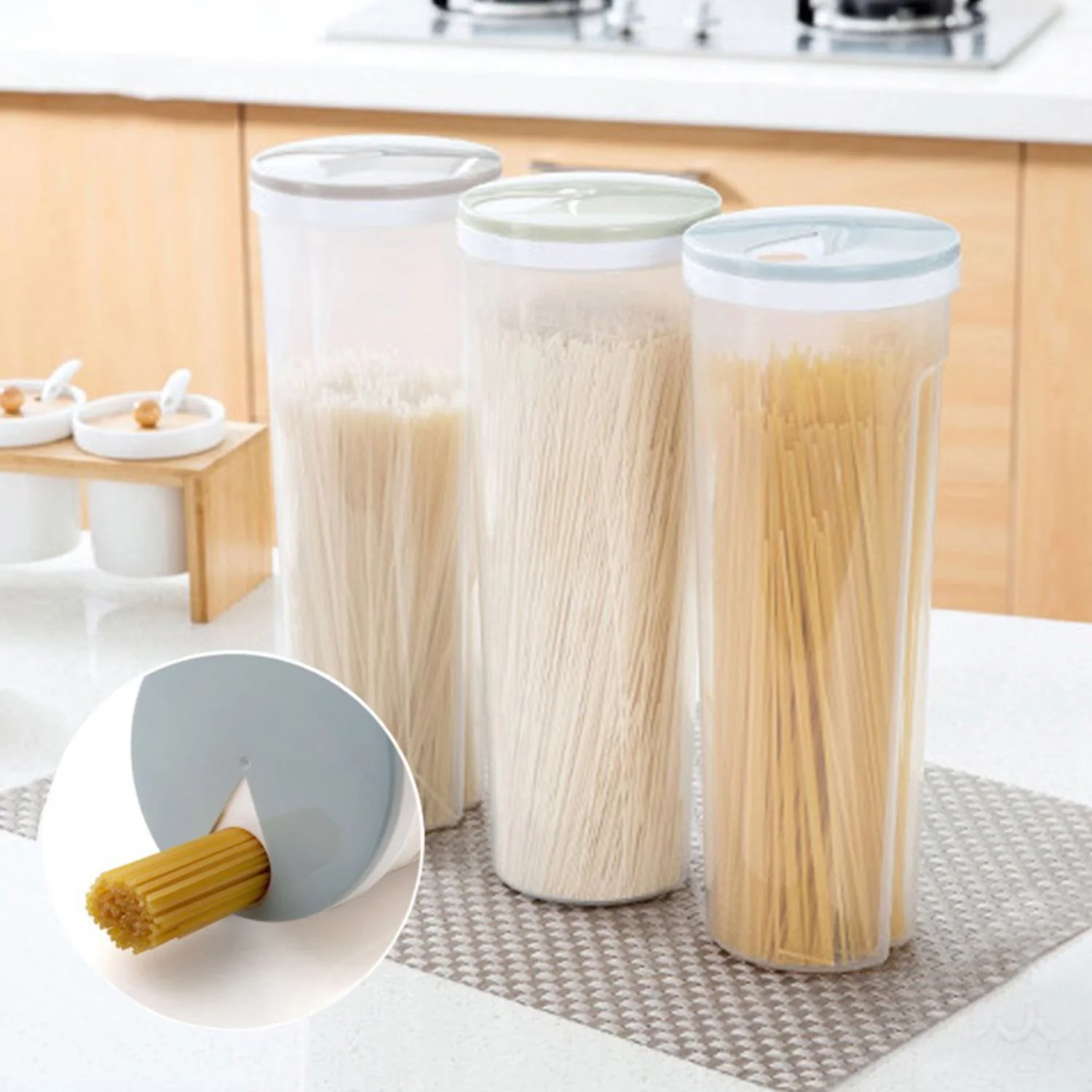 

Food Storage Container with Lid - Perfect for Kitchen, Pantry, or Cabinet Organization - Ideal for Cereal, Snacks, Pasta, Candy,