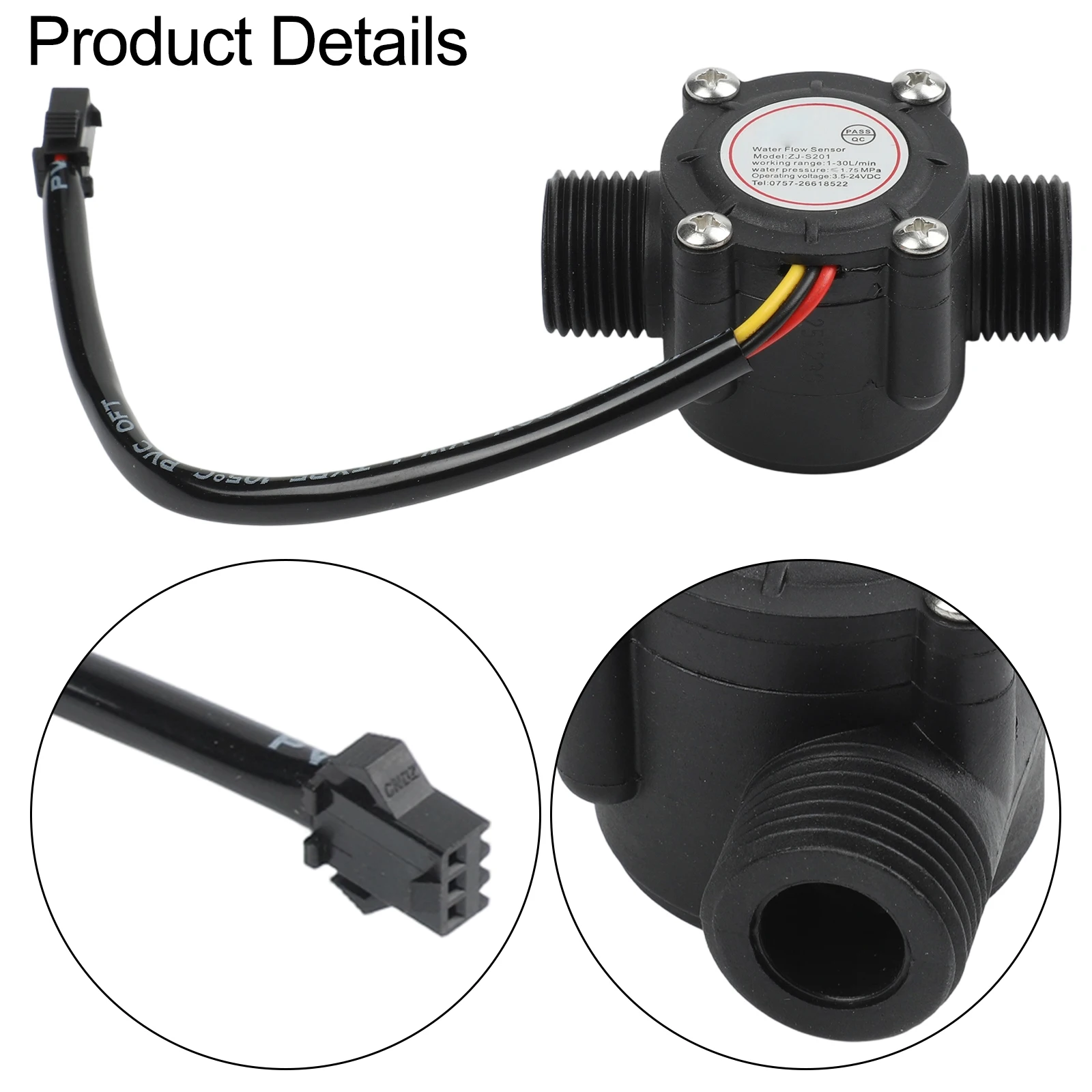 Sensor For Beverage Equipment Flow Sensor G1 2 Threads Water Flow Sensor Wide Flow Range Versatile Applications