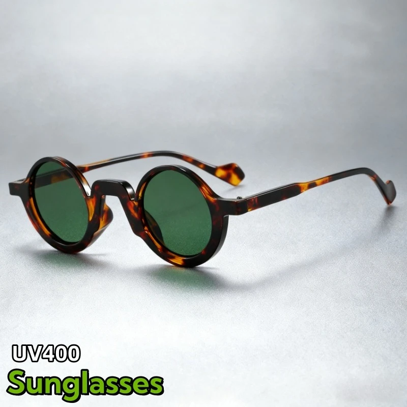 

Retro Full Frame Round UV400 Sunglasses Fashion Personality Street Photography Decorative Glasses for Lady and Gentleman