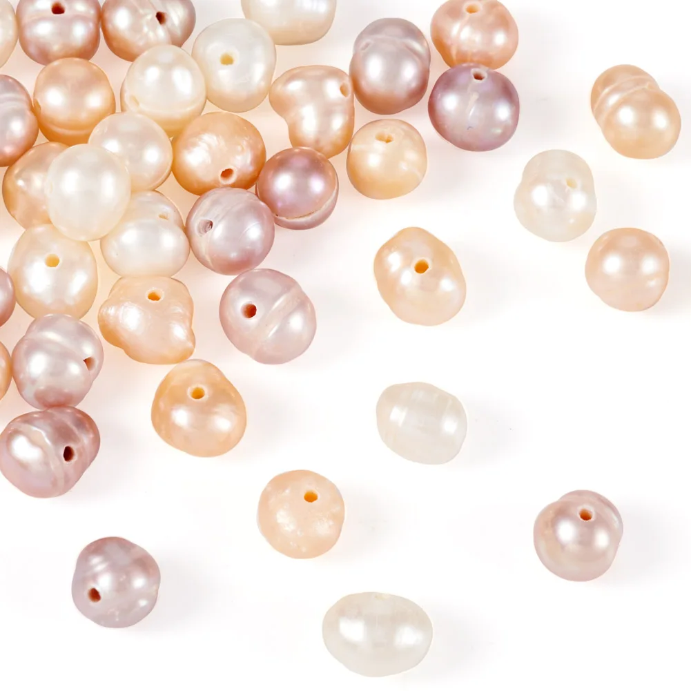 Natural Cultured Freshwater Pearl Beads Irregular Nuggets Pearl Beads for DIY Bracelet Jewelry Making Beading Crafts Supplies