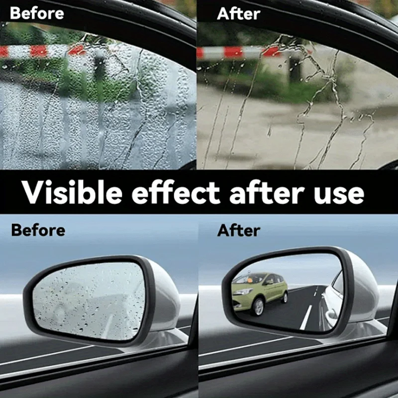 Anti-fog Windshield Spray - Rain Repellent for Car Windows, Mirrors, and Glasses