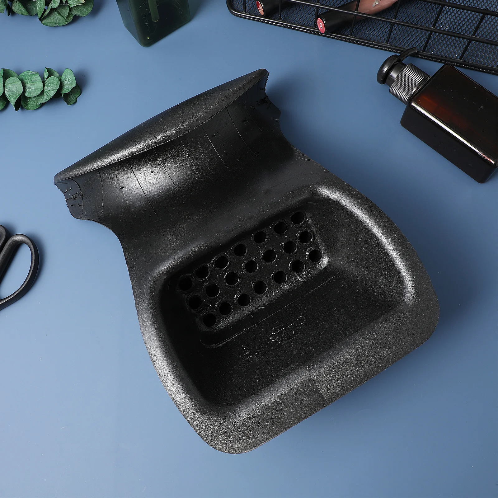 

Подушка для шеи из искусственной кожи с чашей для шампуня, удобная легкая подушка для мытья волос в салоне, классический дизайн, многоразовая, нескользящая