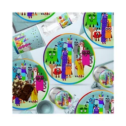 Disney number building blocks cartoon animation table decoration father's day graduacion party stickers decoration anniversaire